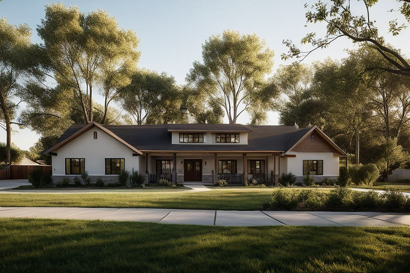 House Blueprint - Photo 3 for Farmhouse House Plan #1109-22 - 3 bed, 2 bath