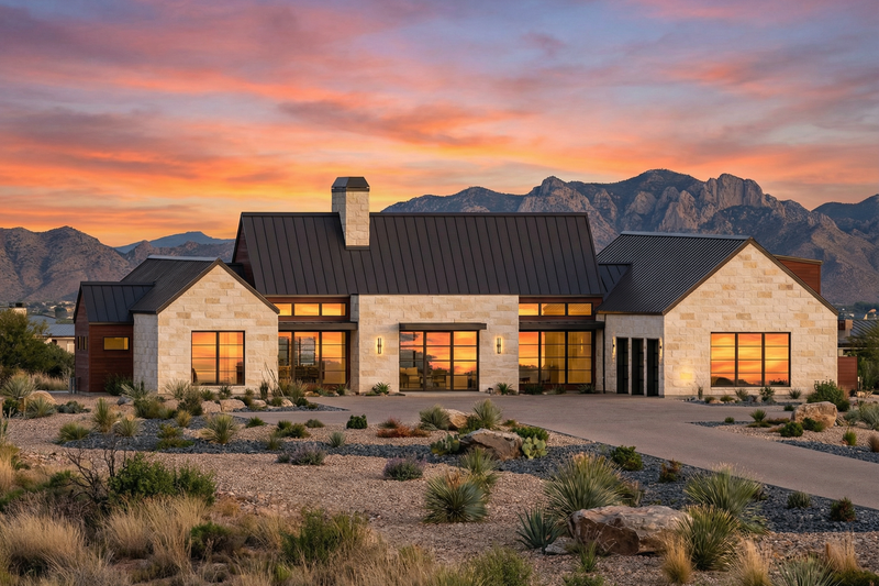 Dream House Plan - Exterior - Front Elevation 3 for Modern House Plan #1096-185 - 4 bed, 4.5 bath
