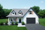 Craftsman Style House Plan - 3 Beds 2.5 Baths 1933 Sq/Ft Plan #1116-18 Exterior 