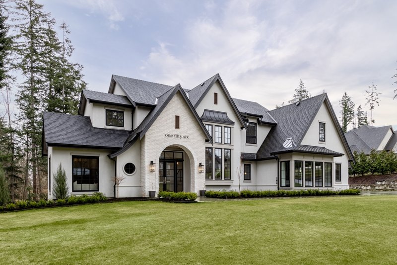 House Blueprint - Exterior - Front Elevation 4 for European House Plan #1114-12 - 6 bed, 4.5 bath