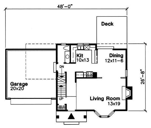 Traditional Floor Plan - Main Floor Plan #50-197