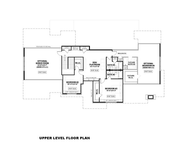 Dream House Plan - European Floor Plan - Upper Floor Plan #1117-9