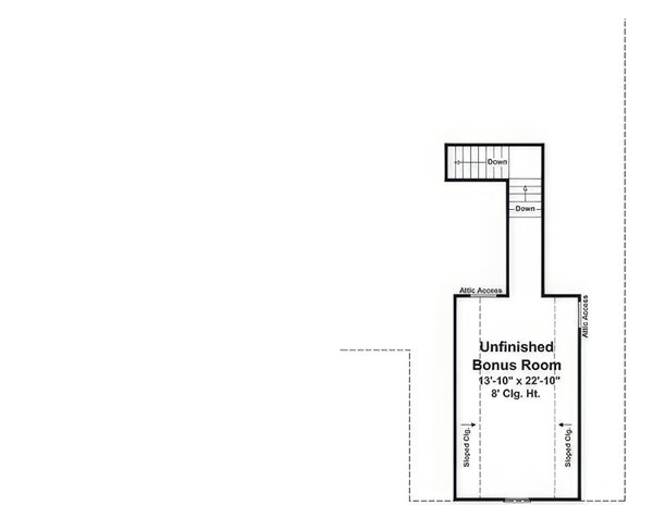 House Blueprint - Craftsman Floor Plan - Upper Floor Plan #21-527
