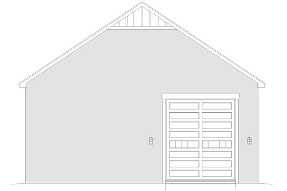 Exterior - Rear Elevation for Contemporary House Plan #932-338, 0 bath