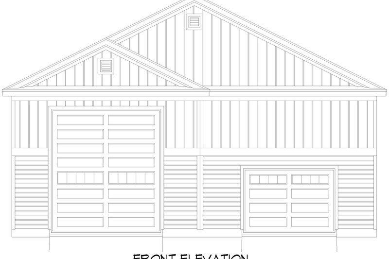 Dream House Plan - Exterior - Front Elevation 3 for Farmhouse House Plan #932-1050, 0 bath
