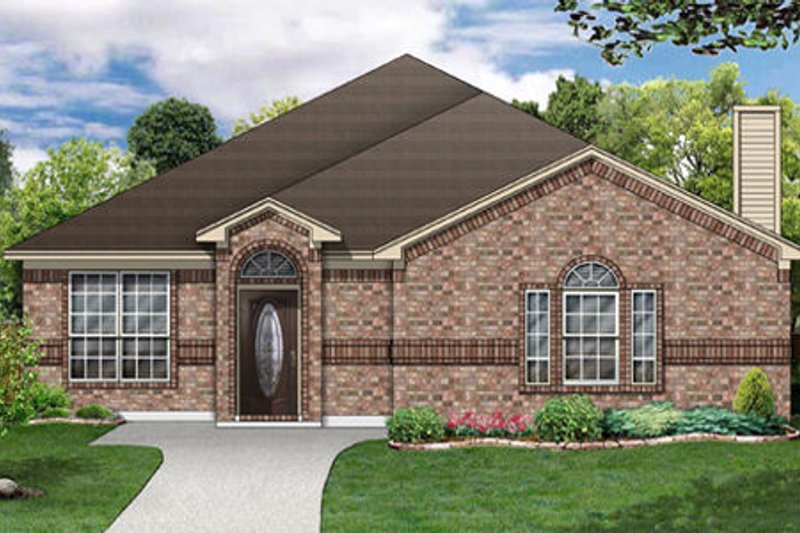 Home Plan - Traditional Exterior - Front Elevation Plan #84-354