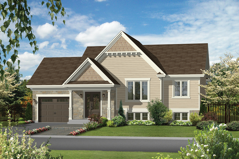 Traditional Style House Plan - 2 Beds 1 Baths 989 Sq/Ft Plan #25-4544
