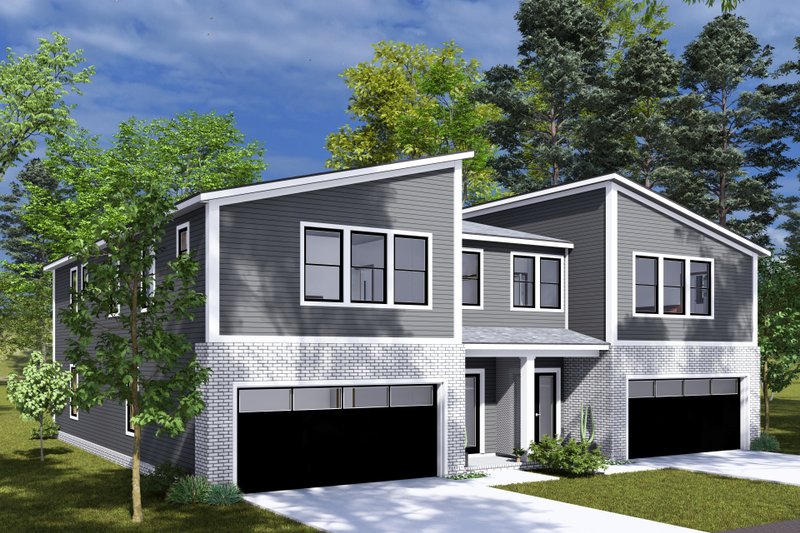 House Design - Exterior - Other Elevation 5 for Modern House Plan #513-2318 - 4 bed, 3.5 bath