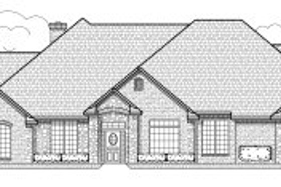 Exterior - Front Elevation House Plan #65-495 - 3 bed, 3.5 bath