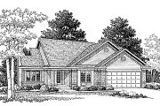 Traditional Style House Plan - 3 Beds 2 Baths 1462 Sq/Ft Plan #70-132 
