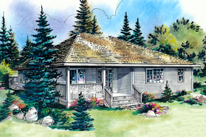 Dream House Plan - Traditional style home, elevation