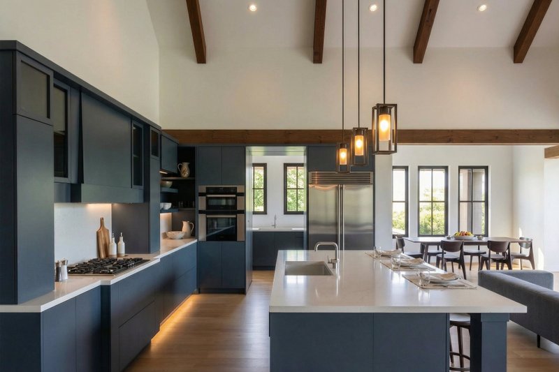 Dream House Plan - Interior - Kitchen for Farmhouse House Plan #80-230 - 4 bed, 2.5 bath