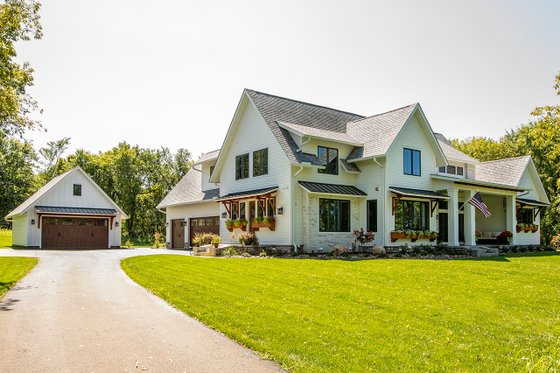 Exterior - Front Elevation 5 for Farmhouse House Plan #51-1132 - 4 bed, 4.5 bath