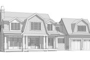 Colonial Style House Plan - 3 Beds 3.5 Baths 3538 Sq/Ft Plan #1114-18 Exterior 