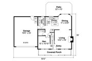 Colonial Style House Plan - 3 Beds 2.5 Baths 1604 Sq/Ft Plan #124-360 