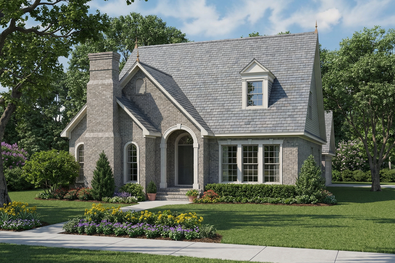 European Style House Plan - 3 Beds 2.5 Baths 2135 Sq/Ft Plan #17-640 Exterior