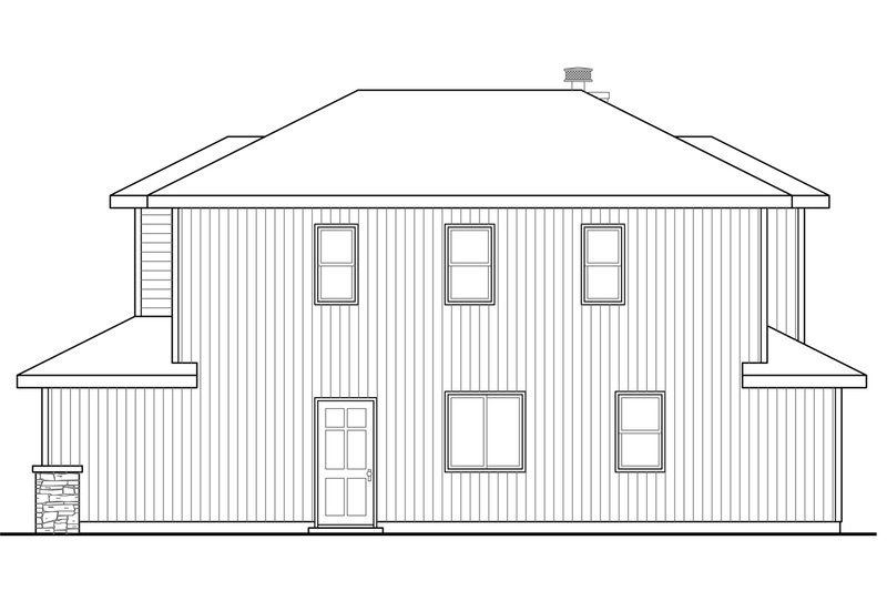 Architectural House Design - Exterior - Other Elevation 1 for Traditional House Plan #124-1041 - 3 bed, 3.5 bath