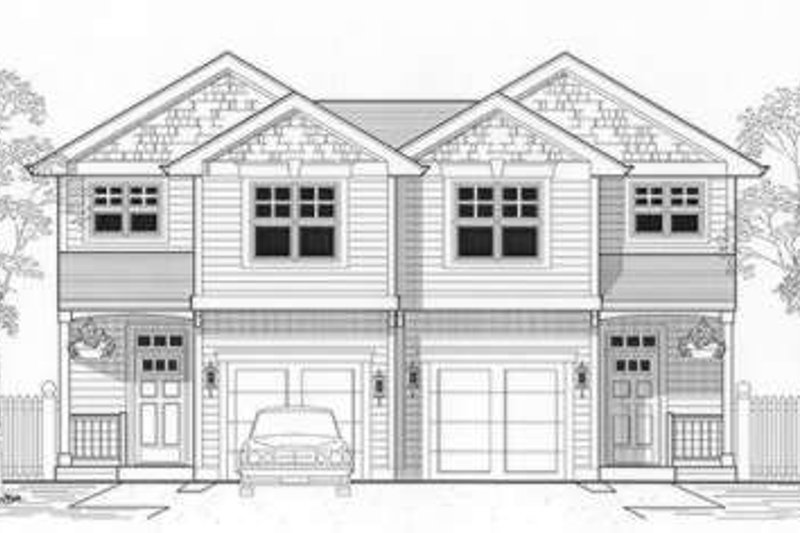 Bungalow Style House Plan - 3 Beds 2.5 Baths 2726 Sq/Ft Plan #53-397