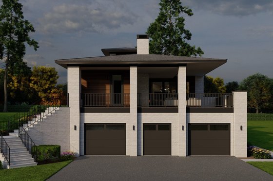 Exterior - Other Elevation 1 for Modern House Plan #923-432 - 4 bed, 5.5 bath