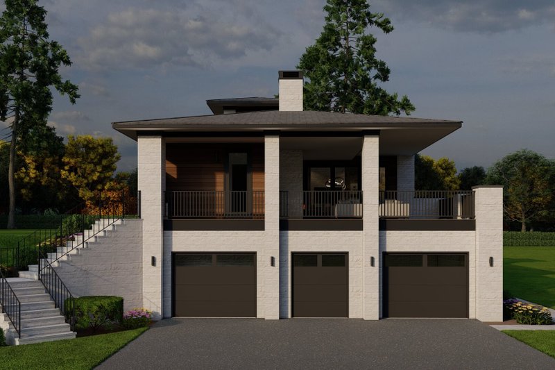 House Plan Design - Exterior - Other Elevation 1 for Modern House Plan #923-432 - 4 bed, 5.5 bath