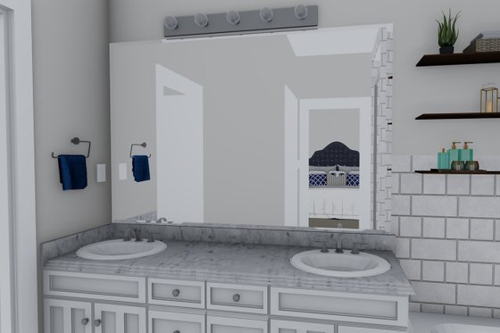 Interior - Master Bathroom for Ranch House Plan #1060-39 - 3 bed, 2 bath