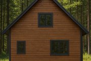 Cabin Style House Plan - 2 Beds 1 Baths 1185 Sq/Ft Plan #112-296 Exterior 