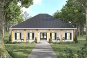 Farmhouse Style House Plan - 3 Beds 2 Baths 1640 Sq/Ft Plan #44-240 Exterior 