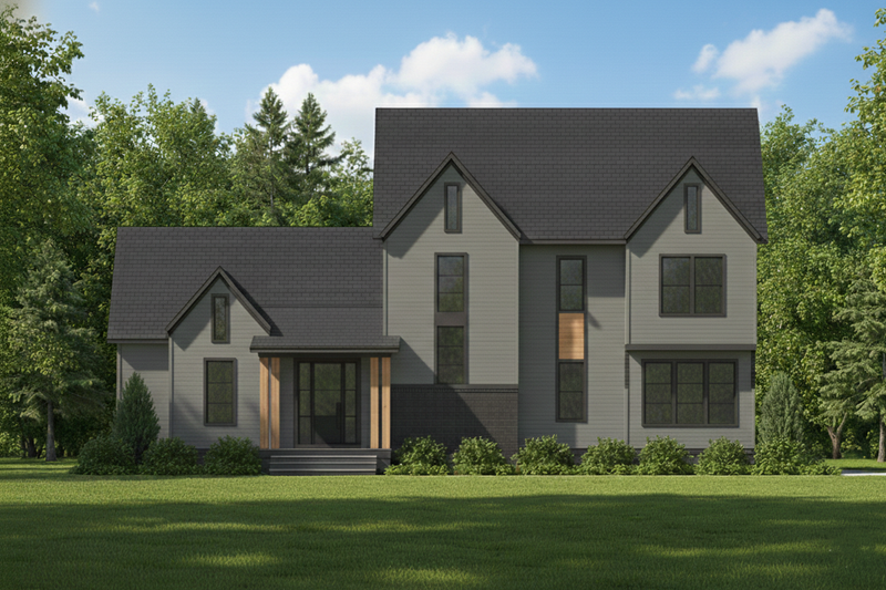 House Blueprint - Exterior - Front Elevation 4 for Contemporary House Plan #1080-33 - 4 bed, 3.5 bath