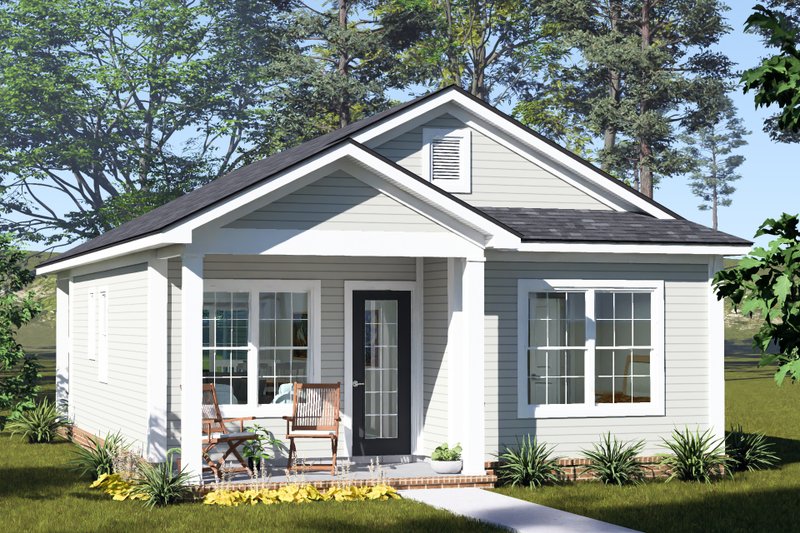 Architectural House Design - Exterior - Other Elevation 2 for Cottage House Plan #513-2455 - 2 bed, 2 bath
