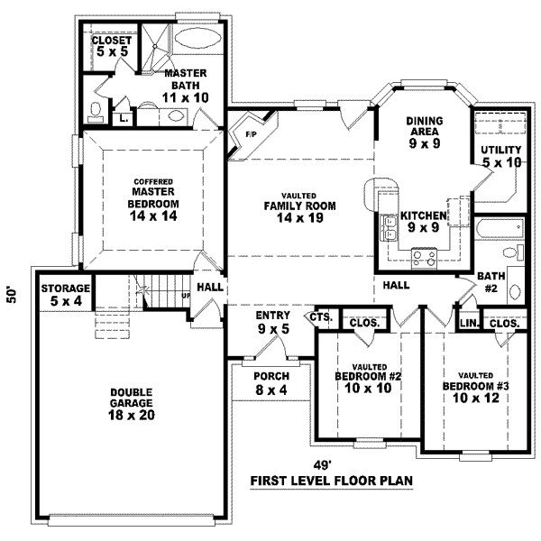 European Floor Plan - Main Floor Plan #81-1401