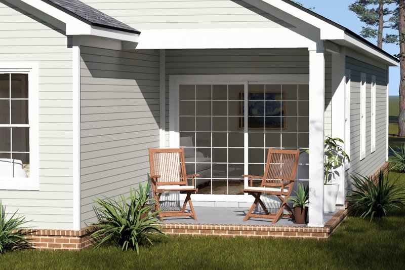 Architectural House Design - Exterior - Other Elevation 4 for Cottage House Plan #513-2459 - 3 bed, 2 bath