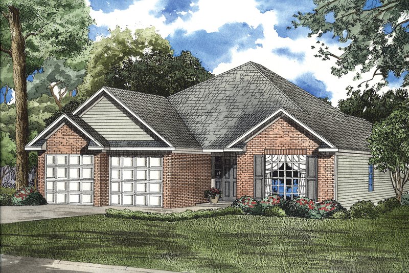 Home Plan - Exterior - Front Elevation 3 for Traditional House Plan #17-3425 - 3 bed, 2 bath
