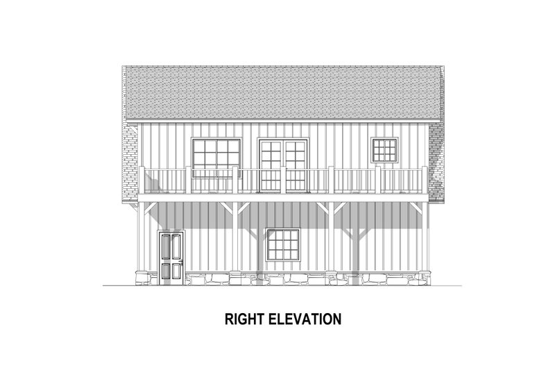 Dream House Plan - Exterior - Other Elevation for Country House Plan #1084-17 - 1 bed, 1 bath