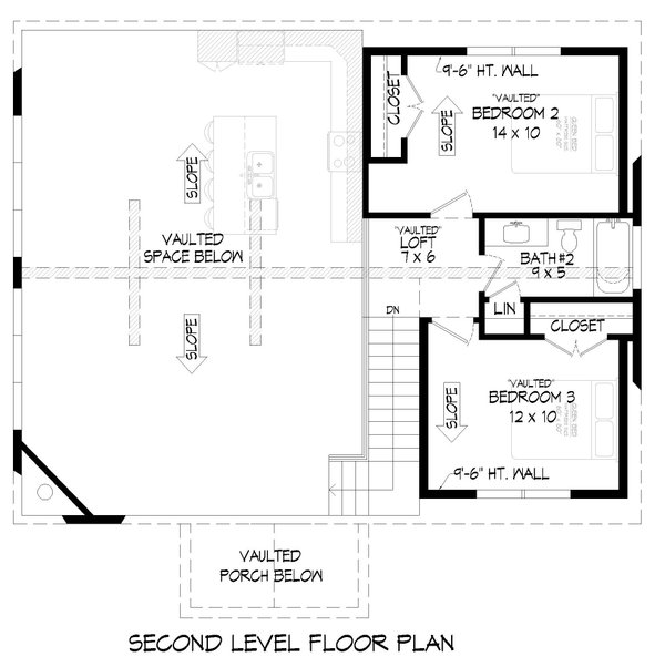 House Blueprint - Floor Plan - Upper Floor for Country House Plan #932-869 - 4 bed, 3.5 bath