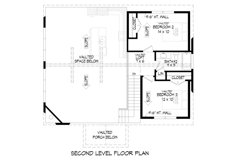 House Blueprint - Floor Plan - Upper Floor for Country House Plan #932-869 - 4 bed, 3.5 bath