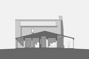 Exterior - Other Elevation 4 for Modern House Plan #531-5 - 2 bed, 3 bath