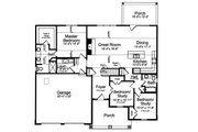 Craftsman Style House Plan - 3 Beds 2 Baths 1667 Sq/Ft Plan #46-910 