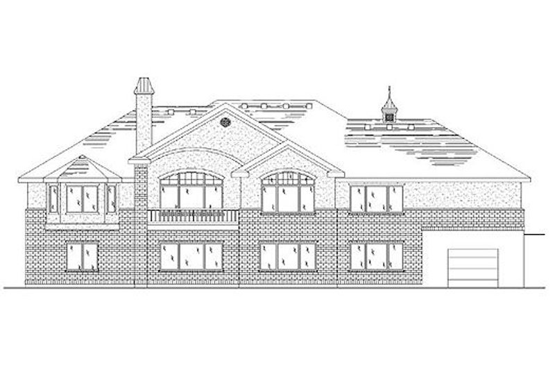 Dream House Plan - Exterior - Rear Elevation for Traditional House Plan #5-275 - 4 bed, 3.5 bath