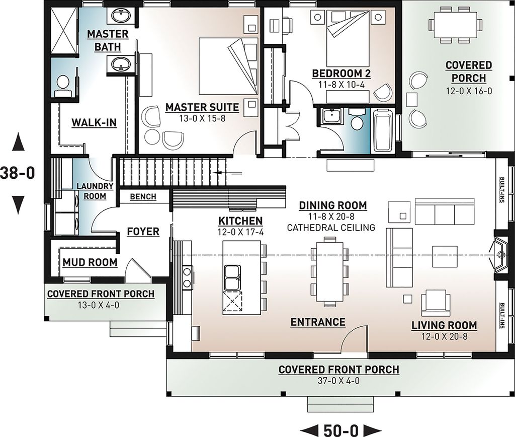 Modern Style House Plan 2 Beds 2 Baths 1604 Sq Ft Plan 23 2715 Floorplans Com Modern Style House Plan 2 Beds 2 Baths 1604 Sq Ft Plan 23 2715 Floorplans Com