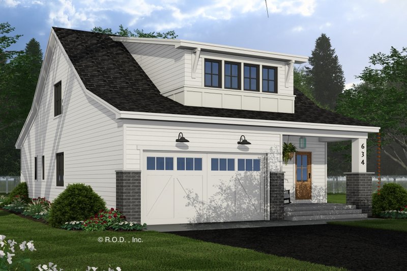 House Blueprint - Exterior - Front Elevation 5 for Farmhouse House Plan #51-1291 - 4 bed, 4 bath