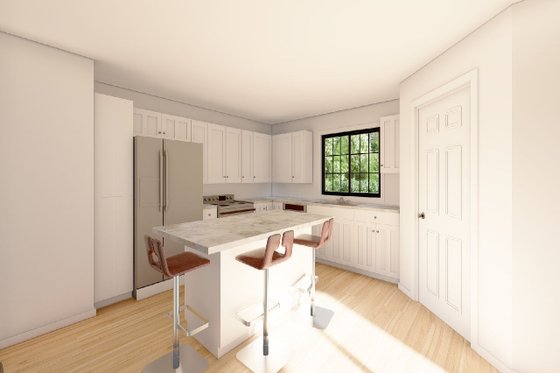 Interior - Kitchen for Farmhouse House Plan #126-250 - 2 bed, 2 bath