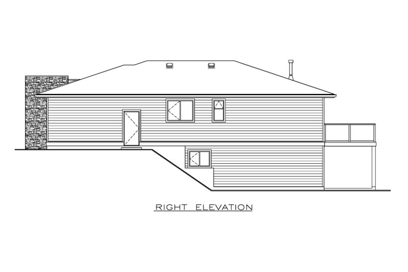 Dream House Plan - Exterior - Other Elevation 1 for Contemporary House Plan #1100-44 - 3 bed, 2 bath