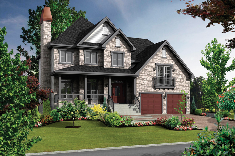 Traditional Style House Plan - 3 Beds 2 Baths 2362 Sq/Ft Plan #25-4496