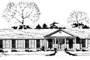 Ranch Style House Plan - 3 Beds 2 Baths 2053 Sq/Ft Plan #10-145 