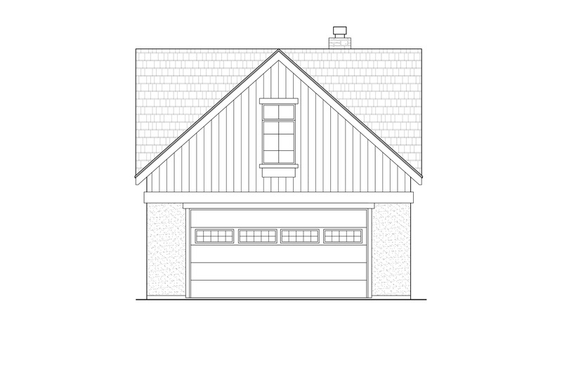 House Design - Exterior - Front Elevation 3 for Farmhouse House Plan #1108-3 - 1 bed, 1 bath