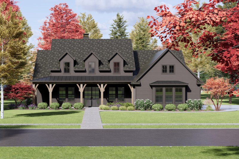 Farmhouse Style House Plan - 4 Beds 3 Baths 2700 Sq/Ft Plan #1096-66