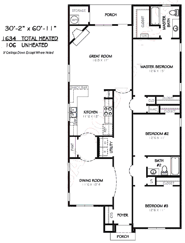 Traditional Floor Plan - Main Floor Plan #424-192