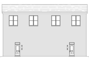 Exterior - Rear Elevation for Contemporary House Plan #932-179 - 3 bed, 2 bath