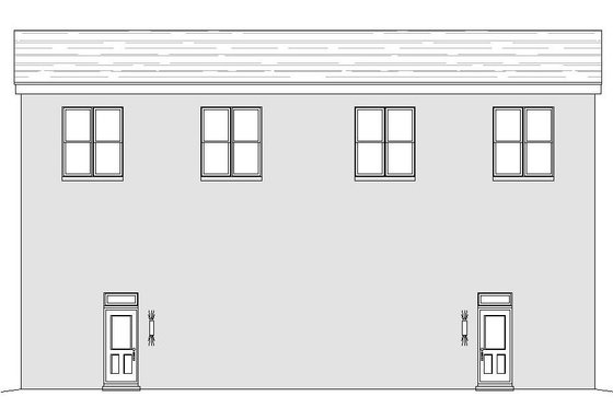 Exterior - Rear Elevation for Contemporary House Plan #932-179 - 3 bed, 2 bath