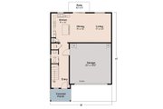 Farmhouse Style House Plan - 3 Beds 2.5 Baths 1628 Sq/Ft Plan #124-1097 Floor 